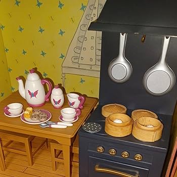 値下　ファミリア　マドレーヌちゃんのドールハウス　ダイニングセット　エデン社 値下 ファミリア マドレーヌちゃんのドールハウス ダイニング